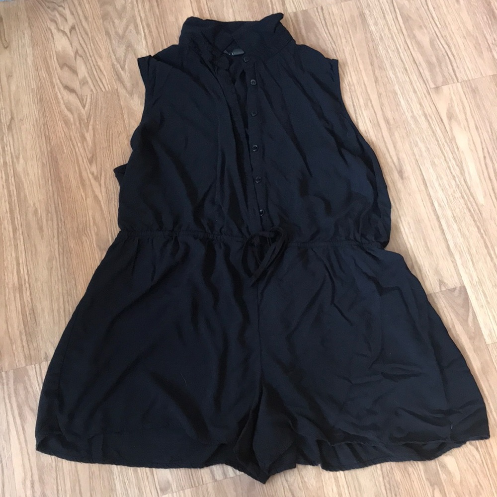 Attention Black Romper Jumper XXL